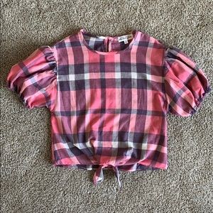 Ten Sixty Sherman Girls tie front top